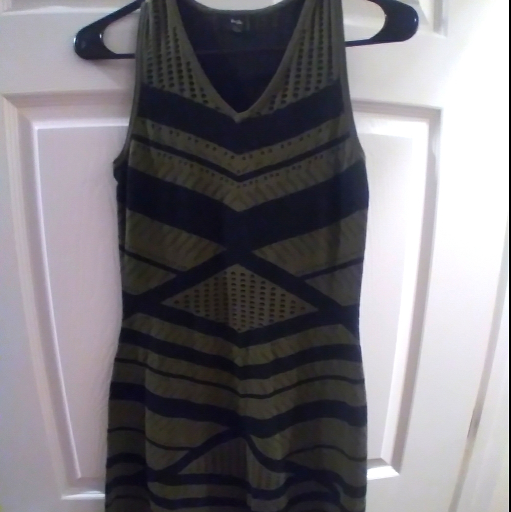 Sleeveless fit and flare sweater dress